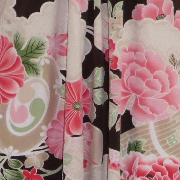 ING* Women's Oversized Split Sleeves V-Neck Tie Back Curved Hem Floral Blouse~3X - Picture 13 of 13